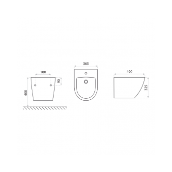 Bidet wiszący Lavita Sofi Stone